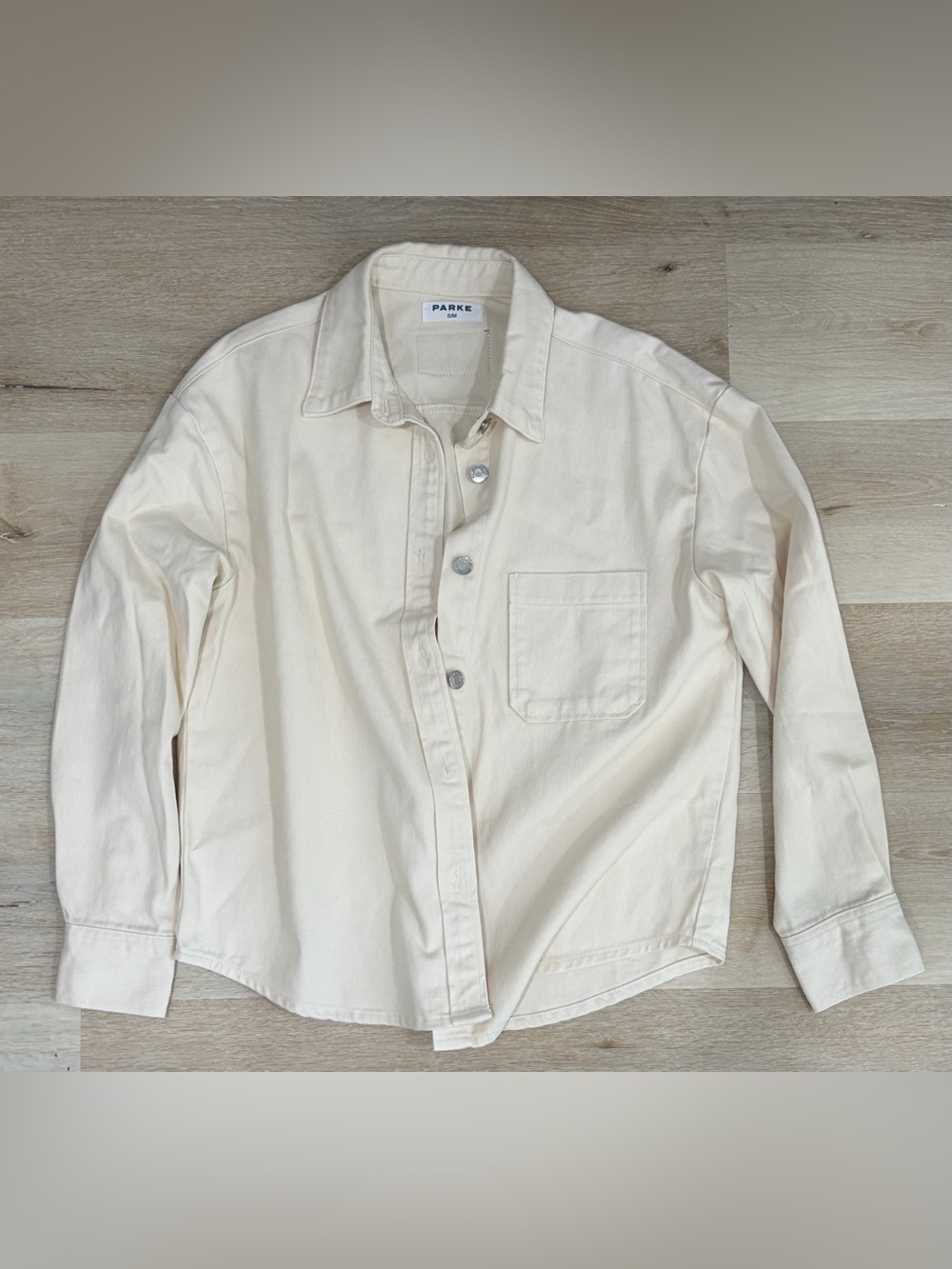 EUC PARKE denim shirt jacket - Picture 3 of 6